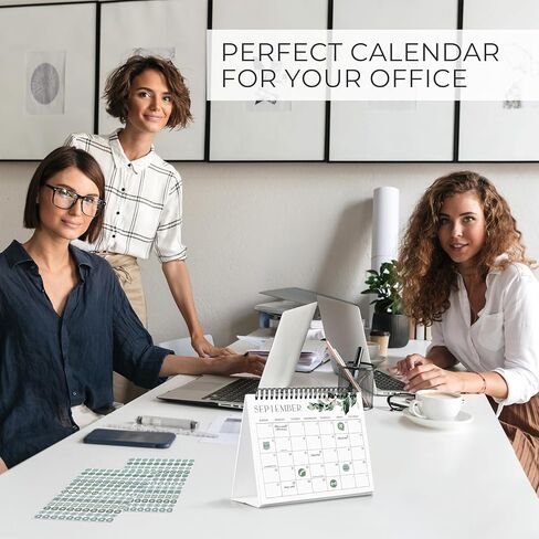 Aesthetic Desk Calendar 2026-2027 - Runs from June 2026 until July 2027 - Beautiful Small 26-27 Flip Desktop Calendar for Easy Organizing in Saudi Arabia