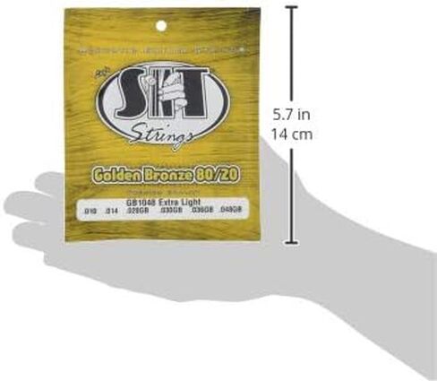 SIT GB-1356 Golden Bronze 80/20 Medium Acoustic Guitar Strings (Single Pack) in Saudi Arabia