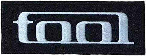 Tool 10,000 Days Woven Logo Iron On Patch, Black / White, One Size in Saudi Arabia