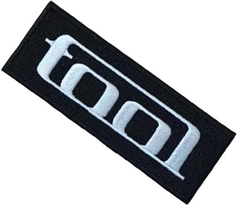 Tool 10,000 Days Woven Logo Iron On Patch, Black / White, One Size in Saudi Arabia