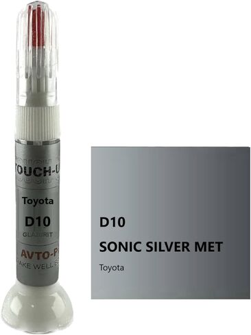 Exact Match Automotive Paint Pen for Toyota D10 SONIC SILVER MET Auto Paint Car Touch Up Paint, Car Paint Scratch Repair in Saudi Arabia