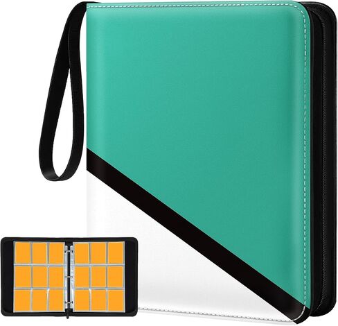 for 9 Pocket Card Binder for 900 Cards - Large Capacity Trading Card Collection Album Folder with Zipper for Women Teens Girls Red White Design for Sports Cards Game Cards in Kuwait