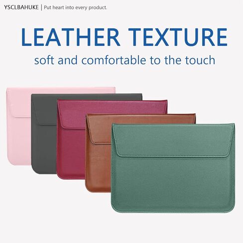 PU Leather Laptop Sleeve with Stand for MacBook 2025 Air13 M4 A3240 M2 M3 A2681 A3113 Pro13 A2289/A2251/A2338 M1 M2 2012-2017 Air13 A1466/A1369， Brown in Saudi Arabia