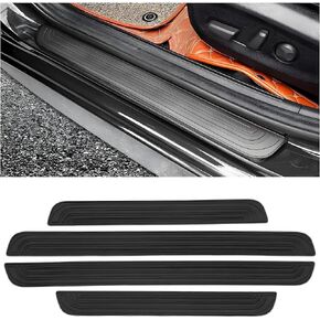 4PCS Car Door Sill Protector for Honda CRV 2026 2025 2024 2023 2022 2021 2020 2019 2018 Hybrid, Automotive Rubber Scratch Resistant Entry Sill Guards Door Sill Protector Trim Guard,Red in Saudi Arabia