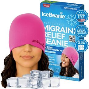 IceBeanie Migraine Relief Cap 2.0 - As Seen on Shark Tank - Advanced Headache Relief with Proprietary Gel-Tech for Extended Cooling - Great for Tension Headaches, Overexertion, Aches & Fever in Kuwait