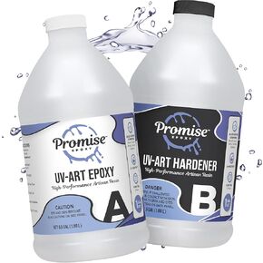 Promise Epoxy UV Art Resin 1 Gallon Kit – Crystal Clear Table Top Epoxy with Superior UV Resistance, Perfect for Casting, DIY Projects, Jewelry Making, Home Décor, and Other Arts and Crafts in Saudi Arabia