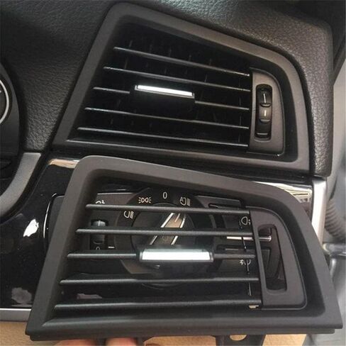 Replacement of Internal Parts for 5 Series F10 F11 525i 528i 530i 535i RHD Car Interior Front Left Right Air Outlet Vent Panel Grille (Piano Black RHD Left)(Plain Black Rhd Left) in Saudi Arabia