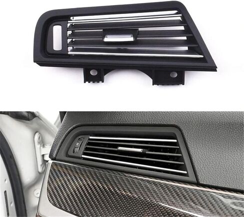 Replacement of Internal Parts for 5 Series F10 F11 525i 528i 530i 535i RHD Car Interior Front Left Right Air Outlet Vent Panel Grille (Piano Black RHD Left)(Plain Black Rhd Left) in Saudi Arabia