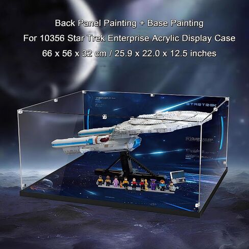 Acrylic Display Case for Lego 10356 Star Trek: The Enterprise, Dustproof Box, Storage Box, Transparent Box, Display Box Compatible with 10356 (Box Only) in Saudi Arabia