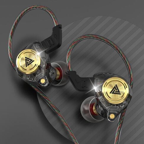 Wired Earbuds with Microphone Heavy Bass Zero Latency Wired Earphones with Mics for Audiophile Hi-Fi Headset with Microphone 3.5mm Jack or Type C (with Mic, Crystal White Metal) in Saudi Arabia