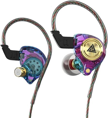 Wired Earbuds with Microphone Heavy Bass Zero Latency Wired Earphones with Mics for Audiophile Hi-Fi Headset with Microphone 3.5mm Jack or Type C (with Mic, Crystal White Metal) in Saudi Arabia