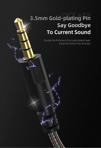 Wired Earbuds with Microphone Heavy Bass Zero Latency Wired Earphones with Mics for Audiophile Hi-Fi Headset with Microphone 3.5mm Jack or Type C (with Mic, Crystal White Metal) in Saudi Arabia