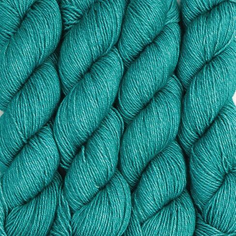 KnitPro Symfonie Hand Dyed Yarn | Extra Fine Merino Wool & Silk Blend for Knitting & Crocheting, DK Weight, Oeko-TEX Certified, Colorfast Fiber 182m, 100g Skein | Luna Semi-Solid Pink Pearl in Saudi Arabia