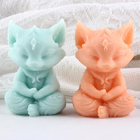Fox Candle Mold Fox Silicone Candle Molds Fox Resin Casting Mold for Animal Candle Home Decorate Mold Candle Making Mold Aromatherapy Gypsum Candles Clay Craft in Saudi Arabia