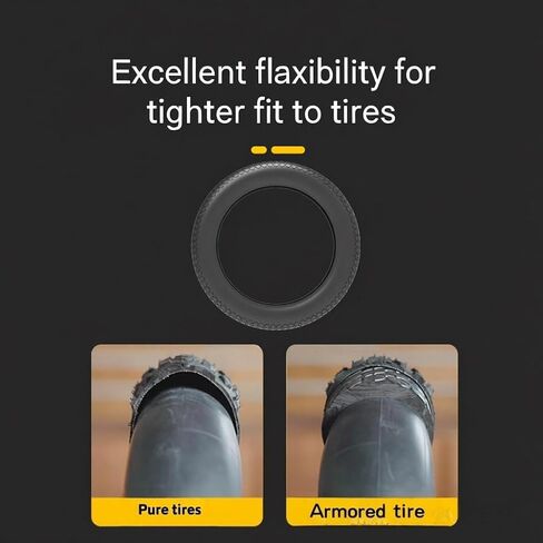 20x4 Inch Armour Tire Insert with Inner Tube, Puncture-Proof Bike Tube Protector for Gravel, Fat, and E-Bikes, No Flat Liner Stops Thorns, Goatheads & More in Saudi Arabia
