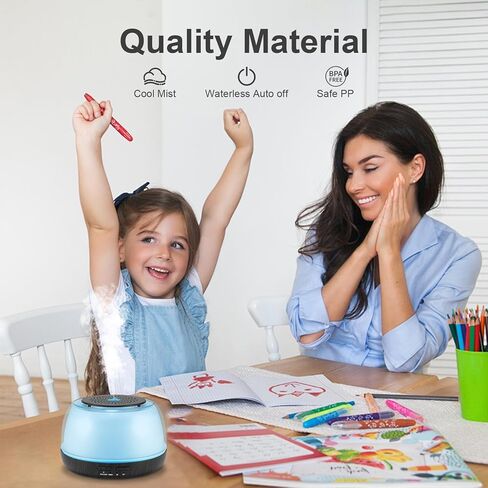 300ML Essential Oil Diffuser with Remote Control, 7 LED Color Changing Light,Ultrasonic Cool Mist Scent Humidifier in Kuwait