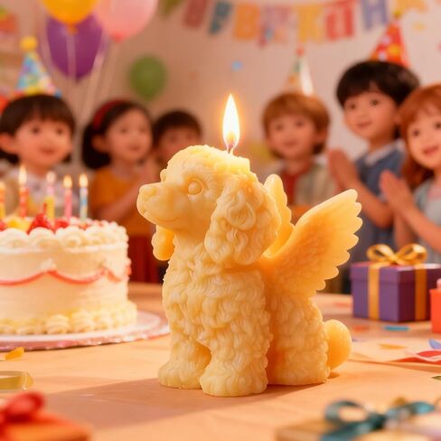 3D Angel Dog Candle Molds for Candle Making, Unique Animal with Wing Pet Memorial Molds for Epoxy Resin Casting Candle Soap Concrete, Cute Puppy Chocolate Cake Fondant Decor Mold DIY Craft in Saudi Arabia