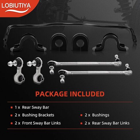 [16mm] Rear Sway Bar Kit Compatible with 2016–2021 Honda Civic (2 & 4 Door),with Front & Rear Sway Bar Links, Replaces 52300-TBA-A02 51320-TBA-A01 52320-TBA-A01K 750865 K750874 in Saudi Arabia