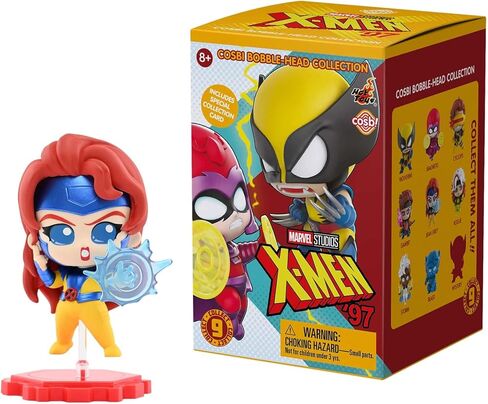YuMe X-Men 97 Blind Box شخصية صغيرة قابلة للتجميع وإكسسوارات | مجموعة كوسبي بوبل هيد | بضائع Marvel Studios الرسمية | لعبة هدية للأطفال والكبار | 9 شخصيات للجمع بما في ذلك مطاردة واحدة in Saudi Arabia