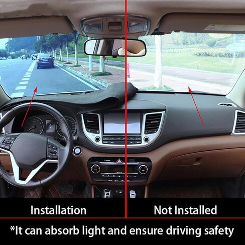 Fit for Kia Soul 2019-2024 LHD, Dash Cover, Multifunction Car Dash Board Cover Mat, Black Dashboard Cover, Car Parts in Saudi Arabia
