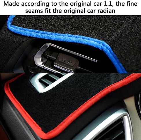 Fit for Kia Soul 2019-2024 LHD, Dash Cover, Multifunction Car Dash Board Cover Mat, Black Dashboard Cover, Car Parts in Saudi Arabia