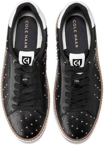 Cole Haan Women's Grandpro Topspin Sneaker, Black/Optc Wht/Cyber Yellow, 10.5 in Saudi Arabia