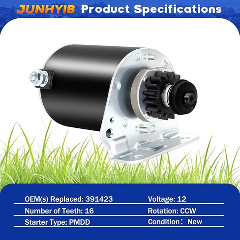 Briggs and Stratton Starter 5742N 497595-16-Tooth Steel Gear Replacement for Lawn Mower Engines 5-22HP (1972-2006),Compatible with 497594 391423 390838 392749 394805 AM122337 in Saudi Arabia