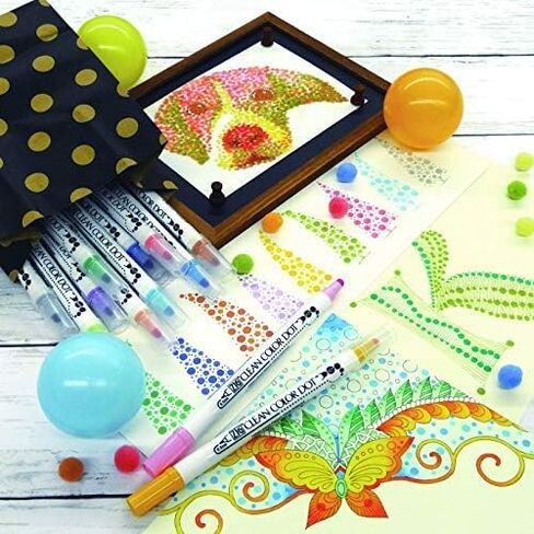 Kuretake Zig 4 Clean Colour Dot Pen Set, zzzz-s, Multi in Saudi Arabia