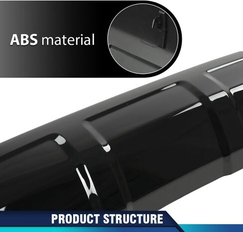 PIT66 Front & Rear Lower Valance Panel Bumper Cover Compatible with Toyota 4Runner TRD 2014 2015 2016 2017 2018 2019 2020 2021 2022 2023 Glossy Black in Saudi Arabia