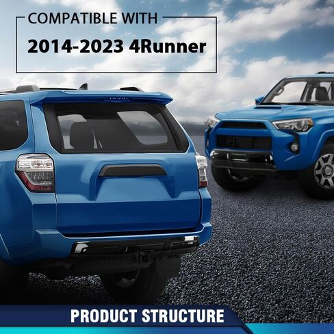 PIT66 Front & Rear Lower Valance Panel Bumper Cover Compatible with Toyota 4Runner TRD 2014 2015 2016 2017 2018 2019 2020 2021 2022 2023 Glossy Black in Saudi Arabia
