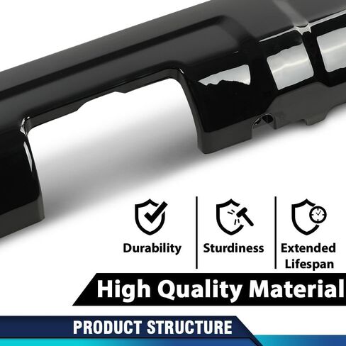 PIT66 Front & Rear Lower Valance Panel Bumper Cover Compatible with Toyota 4Runner TRD 2014 2015 2016 2017 2018 2019 2020 2021 2022 2023 Glossy Black in Saudi Arabia