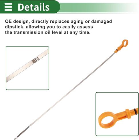 Motoforti Engine Oil Dipstick Oil Level Dip Stick Double Hole Indicator for Nissan 180SX 1989-1998 SR20DET Plastic No.1114052F00 Yellow in Saudi Arabia