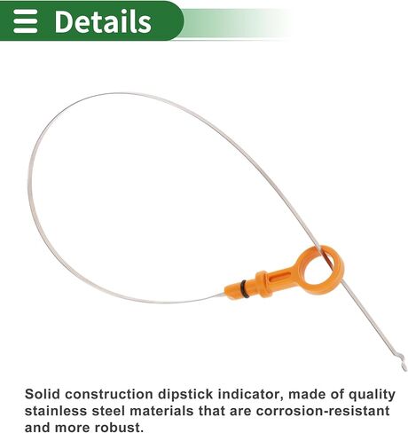 Motoforti Engine Oil Dipstick Oil Level Dip Stick Double Hole Indicator for Nissan 180SX 1989-1998 SR20DET Plastic No.1114052F00 Yellow in Saudi Arabia