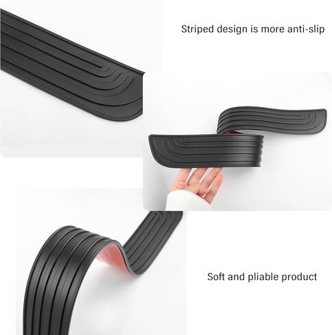 4PCS Car Door Sill Protector for Honda CRV 2026 2025 2024 2023 2022 2021 2020 2019 2018 Hybrid, Automotive Rubber Scratch Resistant Entry Sill Guards Door Sill Protector Trim Guard,Red in Saudi Arabia