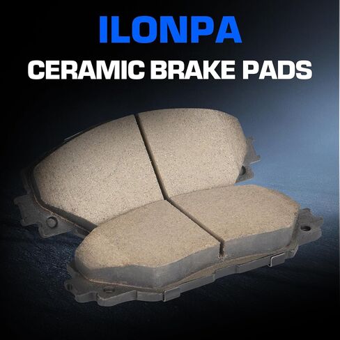 Front Rear Ceramic Disc Brake Pads Set for Toyota RAV4 2006-2012 2.4L 2.5L (Exc. 3rd Rows Seats), for RAV4 2013-2018 Only 2.5L LE, for Lexus HS250h 8PCS(With Hardware) in Saudi Arabia
