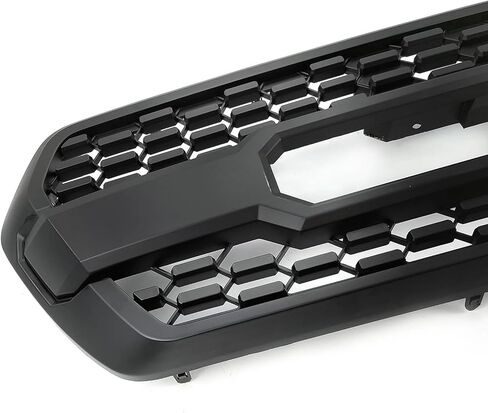 Front Bumper Grille Grill With Radar Garnish Sensor Cover Fit For 2016-2023 Toyota Tacoma Front Upper Grille With Accessories Matte Black in Saudi Arabia