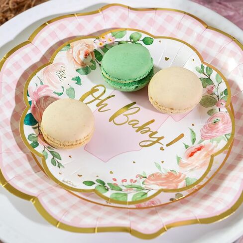 Kate Aspen We Can Bearly Wait Baby Shower Plates and Napkins Party Decorations Plates & Napkins; Adorable & Classic Teddy Bear Baby Shower (62 Piece - 16 Guests) in Saudi Arabia