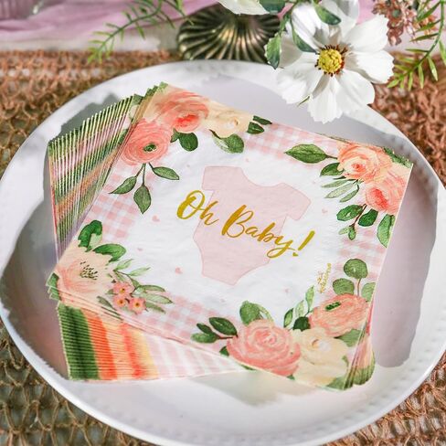 Kate Aspen We Can Bearly Wait Baby Shower Plates and Napkins Party Decorations Plates & Napkins; Adorable & Classic Teddy Bear Baby Shower (62 Piece - 16 Guests) in Saudi Arabia