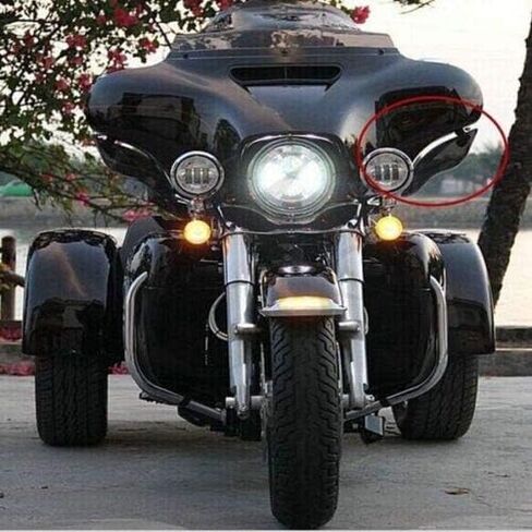 TCT-MOTORPARTS أجنحة جانبية عاكس هواء دخان مناسب لـ Harley Touring Street Electra Glide 2014-2023 Ultra Classic FLHTCU FLHTK FLHT FLHTP FLHTK FLHX 2018 15 in Saudi Arabia