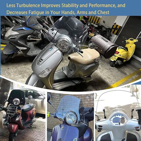 واقي الزجاج الأمامي لسباق الدراجات النارية مناسب لبياجيو فيسبا LX50 LX125 LX150 GT200 GTS250 GTS300 ملحقات شاشة الطيران الأمامية طوال العام (شفاف) in Kuwait
