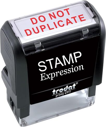 StampExpression - لا تكرر ختم مطاطي ذاتي التحبير في المكتب - حبر أحمر (A-5481) in Saudi Arabia