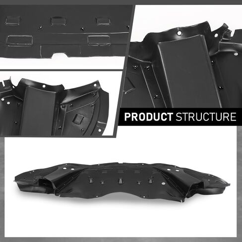 LQI Engine Splash Shield Compatible with Dodge Charger 2015-2023 for Models with Type 1, 68214511AC, CH1228128 Black Front Engine Splash Guard Under Cover in Saudi Arabia