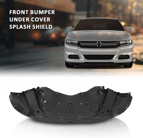 LQI Engine Splash Shield Compatible with Dodge Charger 2015-2023 for Models with Type 1, 68214511AC, CH1228128 Black Front Engine Splash Guard Under Cover in Saudi Arabia