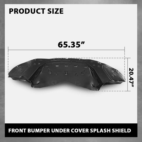 LQI Engine Splash Shield Compatible with Dodge Charger 2015-2023 for Models with Type 1, 68214511AC, CH1228128 Black Front Engine Splash Guard Under Cover in Saudi Arabia