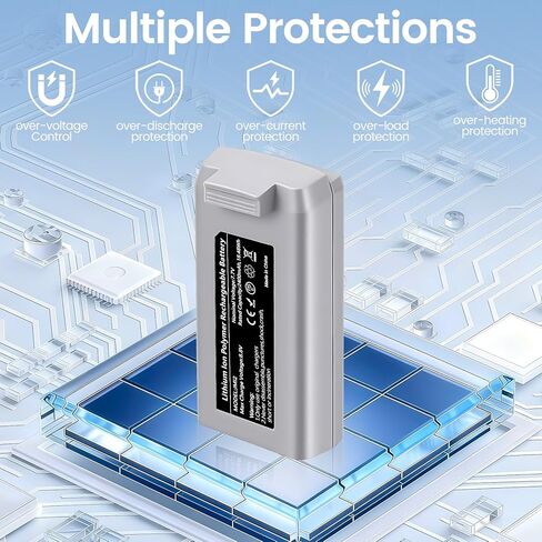 2-Pack 2400mAh Capacity Intelligent Drone Replacement Battery, Max Flight time up to 31 Minutes, Compatible with Mini 4K/2/SE/2 SE Drones in Saudi Arabia