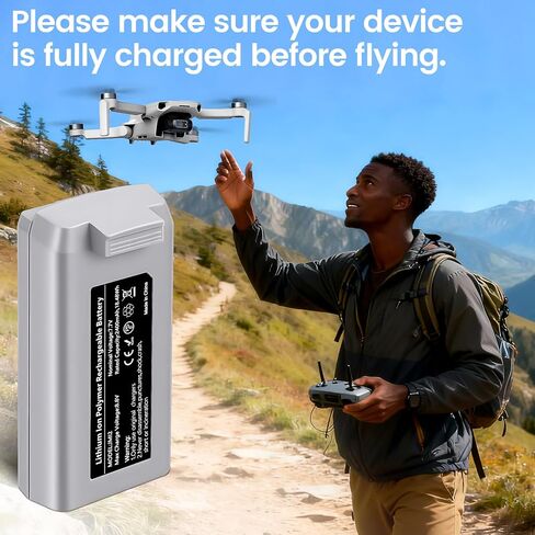 2-Pack 2400mAh Capacity Intelligent Drone Replacement Battery, Max Flight time up to 31 Minutes, Compatible with Mini 4K/2/SE/2 SE Drones in Saudi Arabia
