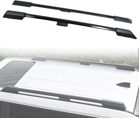 Roof Rack Side Rail Compatible with Toyota Land Cruiser Prado J250 LC250/1958 2024 2025 | Factory Style Design | Aluminum Black Roof Top Luggage Carrier 2Pcs in Saudi Arabia