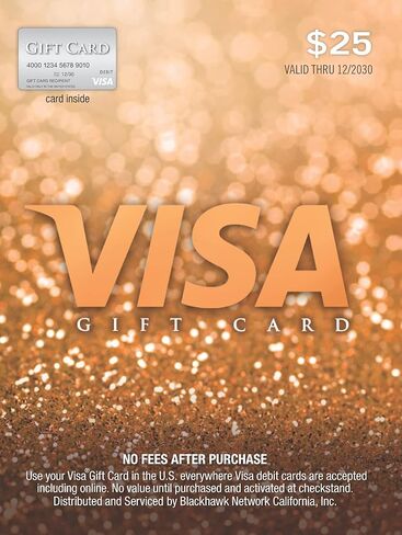 Visa $25 Gift Card (plus $3.95 Purchase Fee) in Saudi Arabia