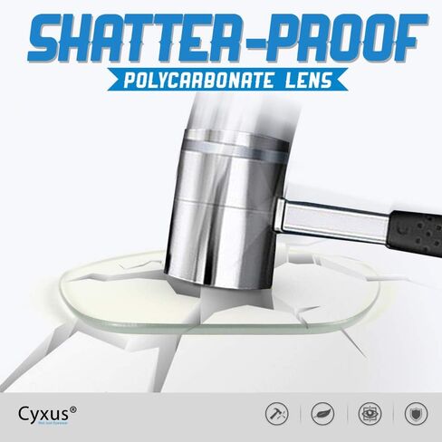 Cyxus Blue Light Glasses for Men Semi Rim Glasses Crystal Lens Rimless Glasses Computer Glasses UV Blocking Gaming Eyeglasses in Kuwait