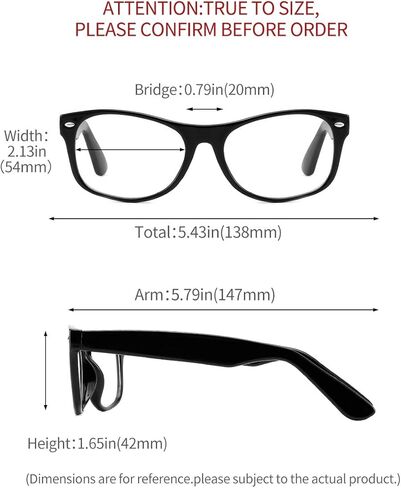 Cyxus Blue Light Glasses for Men Semi Rim Glasses Crystal Lens Rimless Glasses Computer Glasses UV Blocking Gaming Eyeglasses in Kuwait